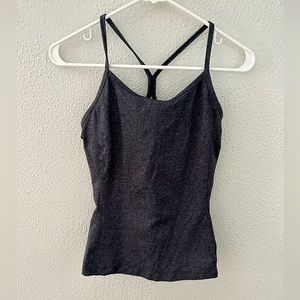 Old navy Dark Gray Racer Back Work Out Tank With Built In Bra Size S